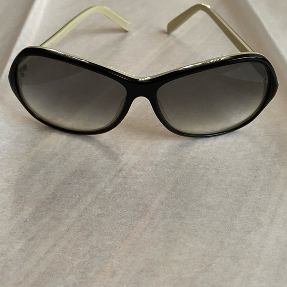 Dita Lotus Oversized Gradient Sunglasses Black Ivory Made in Japan - Picture 8 of 8